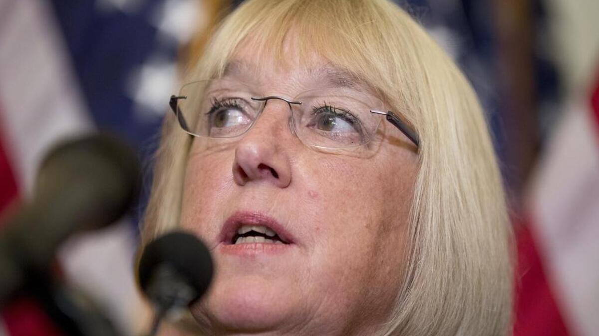 Sen. Patty Murray, D-Wash., speaks at a news conference on American labor on Capitol Hill in 2017. John McCain is being remembered as a last lion of the Senate, with few others matching his stature. But the next generation of mavericks might come from the ranks of Senate women.