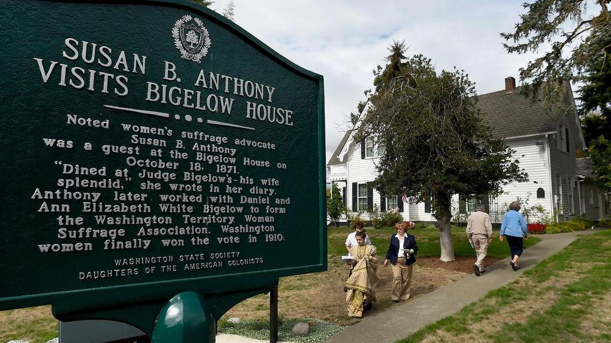 The Olympia Historical Society & Bigelow House Museum will offer special women’s history tours on Sundays in March, telling stories about the women who lived in and visited the 1860s-era Bigelow House, including its most famous visitor, Susan B. Anthony.
