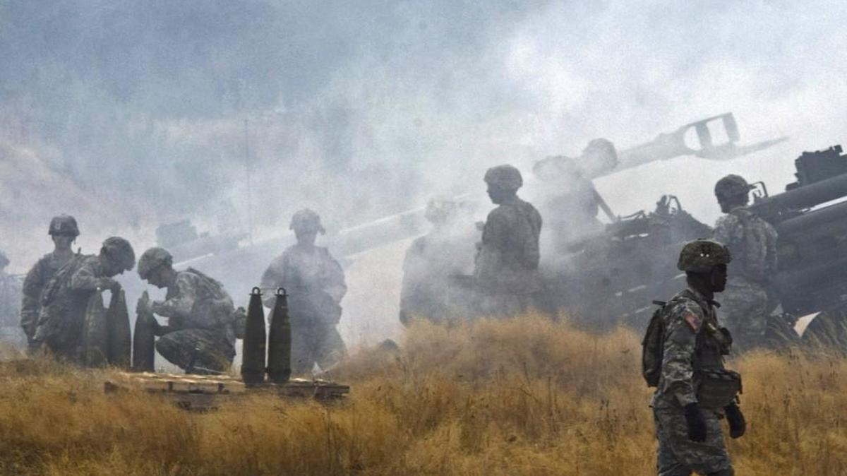 In this 2011 photo, 155 mm howitzers are fired during Family Day at Joint Base Lewis-McChord.