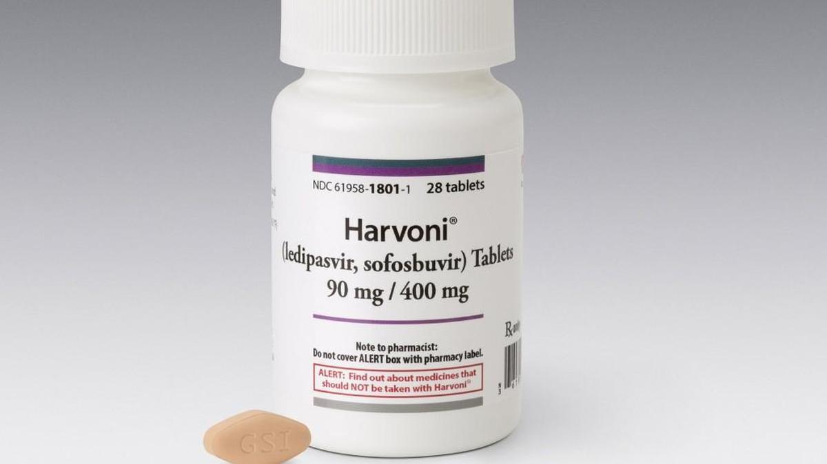 Harvoni, a drug for treating Hepatitis C.