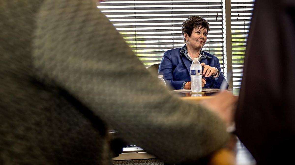 Washington State Sen. Pam Roach, R-Auburn, at The News Tribune editorial board Tuesday, July 5, 2016.