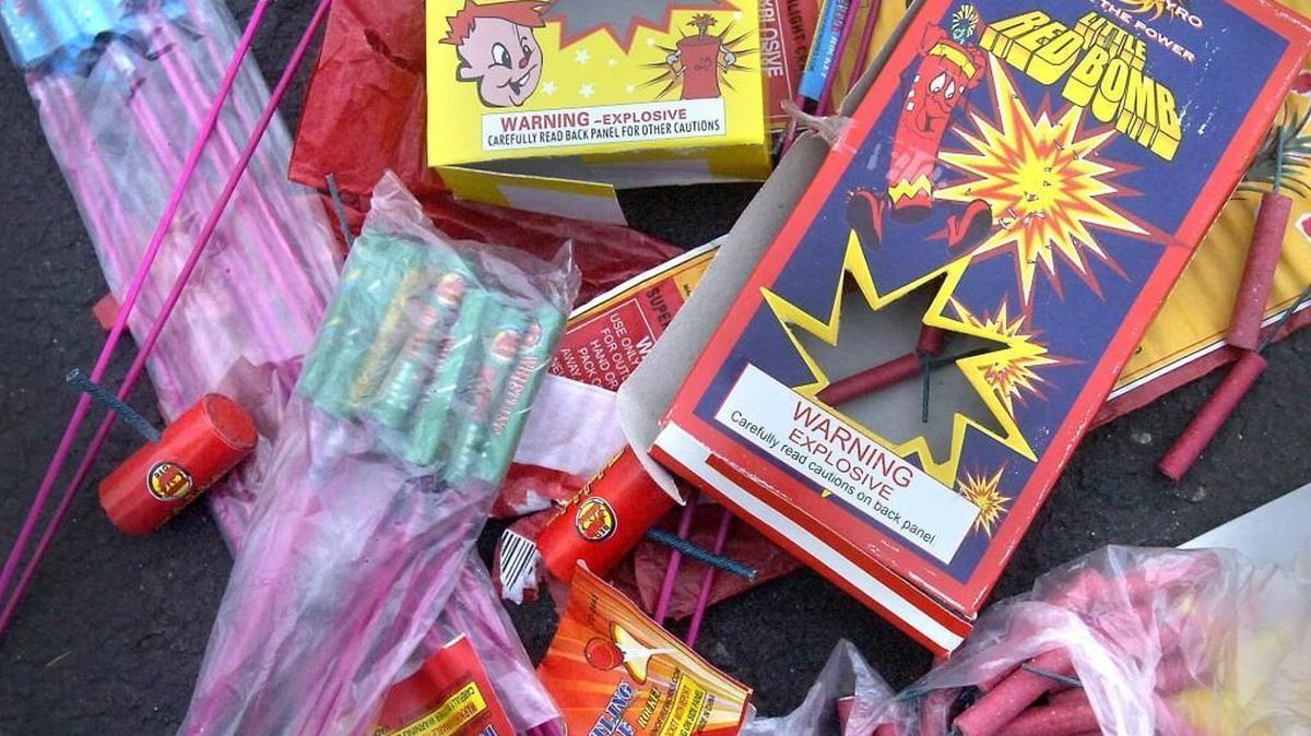 Tumwater voters are deciding in the Nov. 8 election whether to ban the sale and discharge of fireworks in the city with two notable exceptions: The city-sponsored professional Fourth of July fireworks show at the Tumwater Valley Golf Course and the sale of “small trick and novelty firework devices,” such as drop-pops, snakes and smoke-generating items. Pictured are some fireworks confiscated in July by Tacoma police.