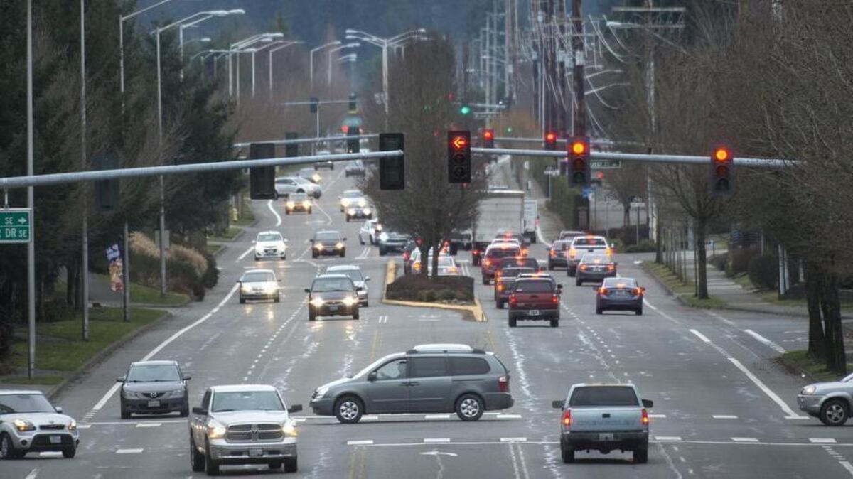 Yelm Highway in Lacey between Walmart and Chehalis-Western Trail Overpass is one of the areas that will be the focus of Lacey Proposition 1 for road and sidewalk improvements.