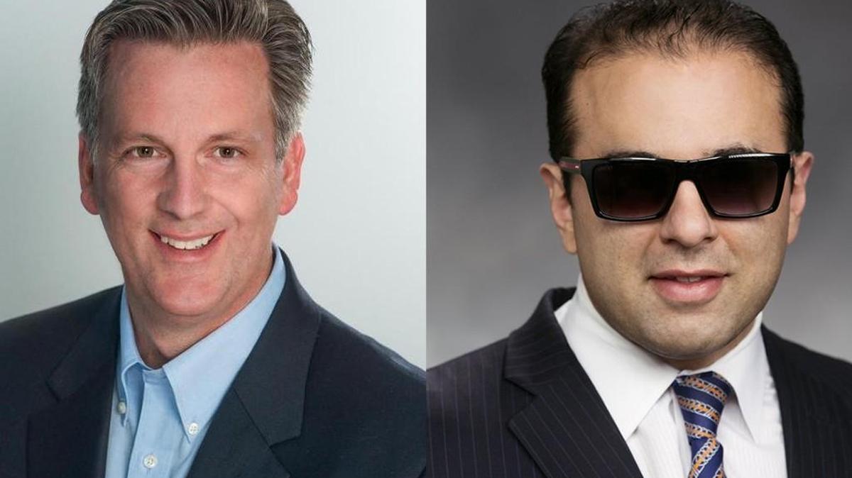 Republican Marty McClendon, left, and Democrat Cyrus Habib are running for Washington lieutenant governor.