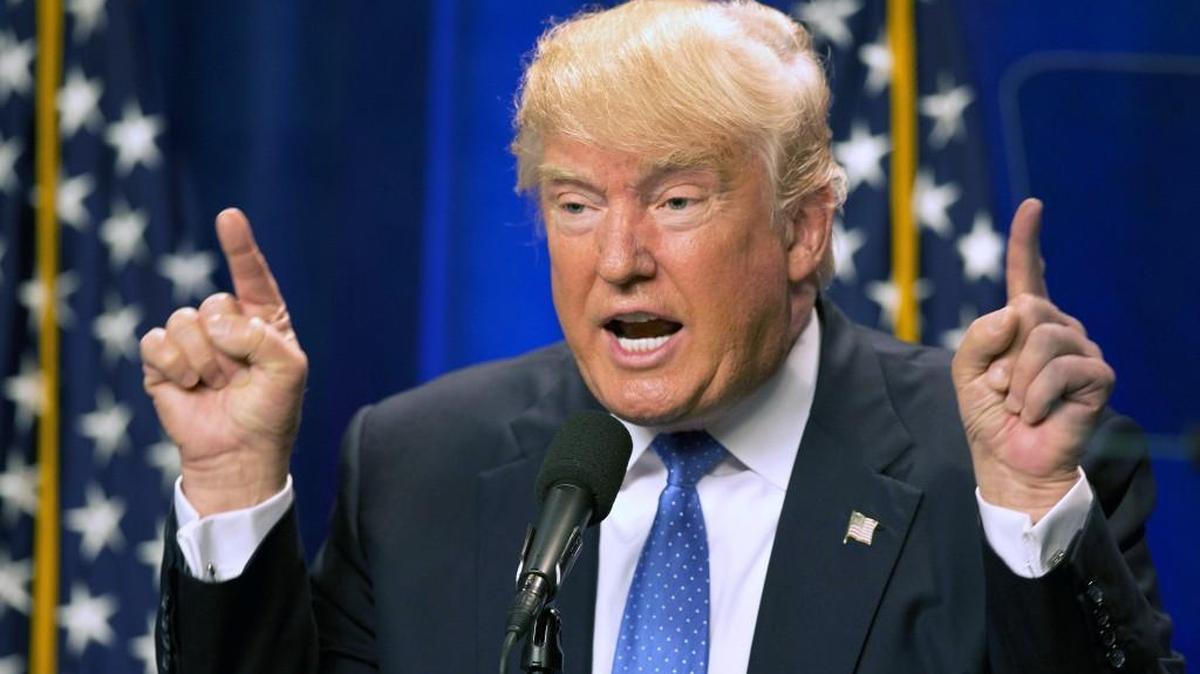Republican presidential candidate Donald Trump speaks in June at Saint Anselm College in Manchester, N.H.