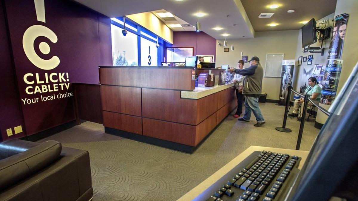 The lobby of Click Network Monday 3/30/15 at Tacoma Public Utilities offices.