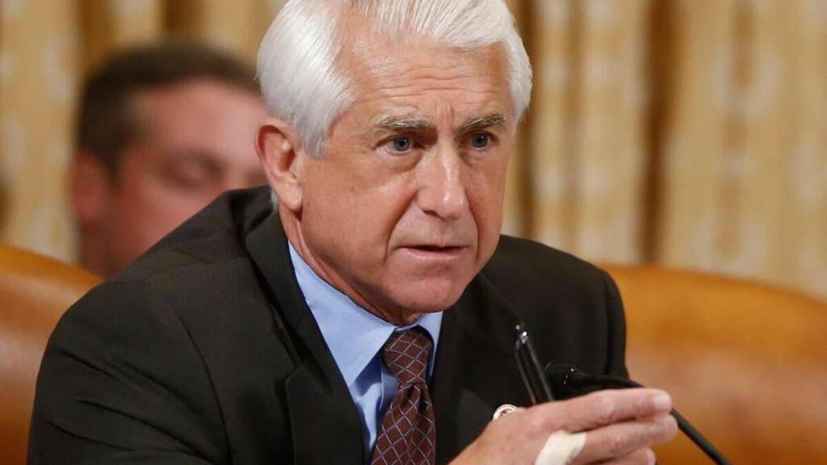 U.S. Rep. Dave Reichert, R-Auburn, speaks at the House Ways and Means Committee hearing on Capitol Hill in Washington in 2013.