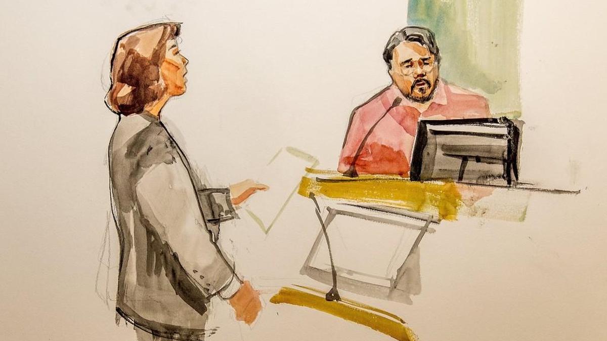 An attorney questions Jason Jerue about his activities while he employed by Kelley in a real estate business and as a employee in the state auditor’s office.