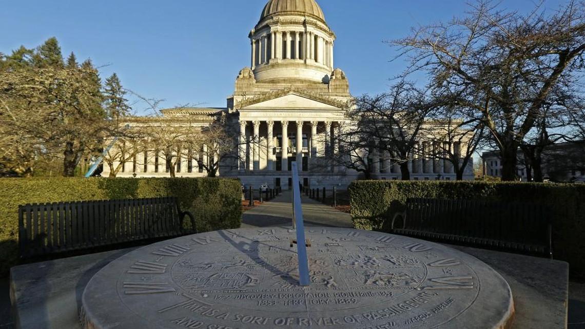 Frost covers the sundial in front of the Legislative Building at the Capitol in Olympia, Wash., Thursday, Jan. 5, 2017. (AP Photo/Ted S. Warren)