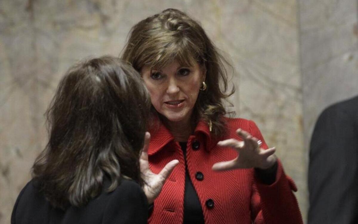 Susan Hutchison, who chairs the Washington State Republican Party, said she is being considered for a role in the administration of President-elect Donald Trump.