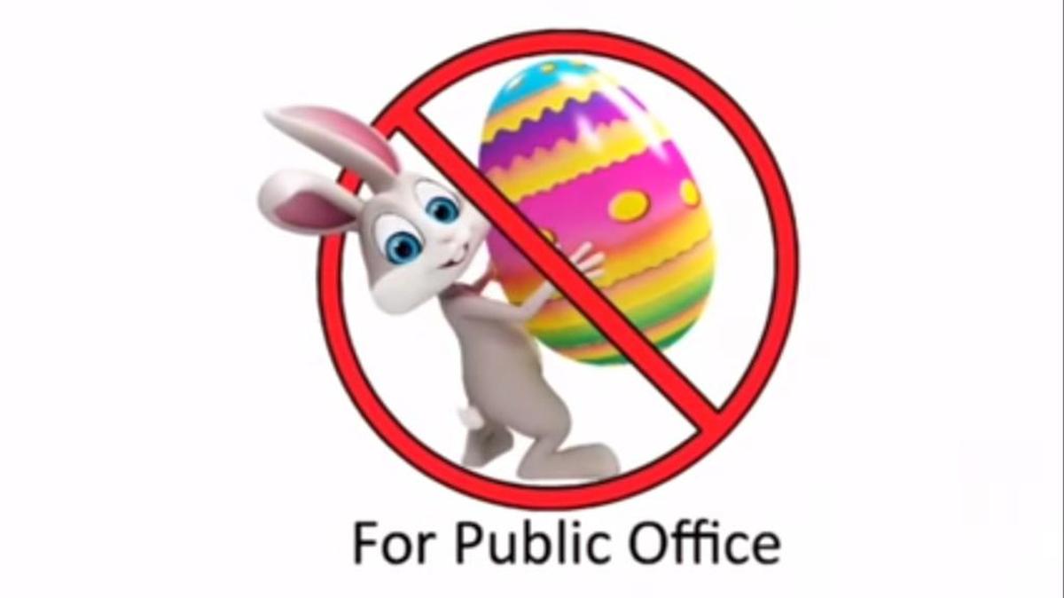 The Thurston County Auditor’s Office advises voters not to write in joke candidates, such as the Easter Bunny, on their Tuesday election ballot.