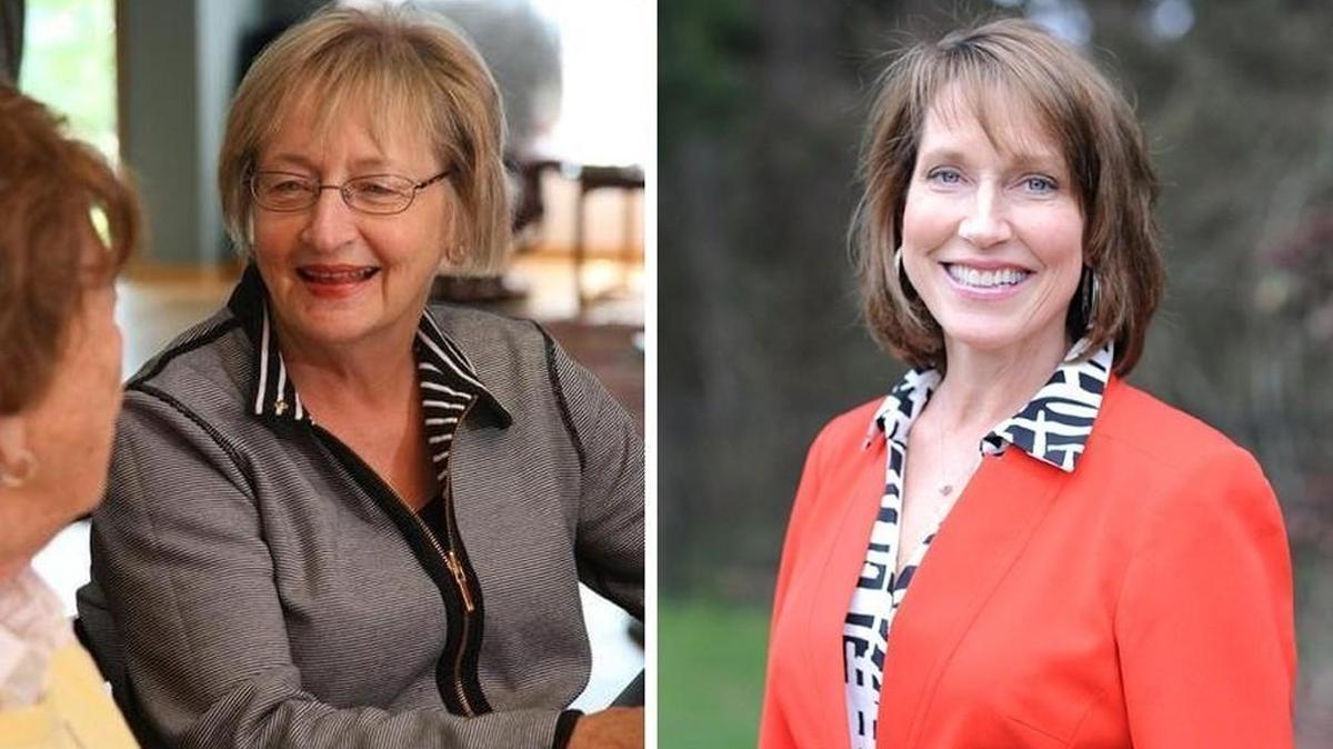 Democrat Carol Gregory, left, and Republican Teri Hickel, right, are running for the state House in the 30th Legislative District.
