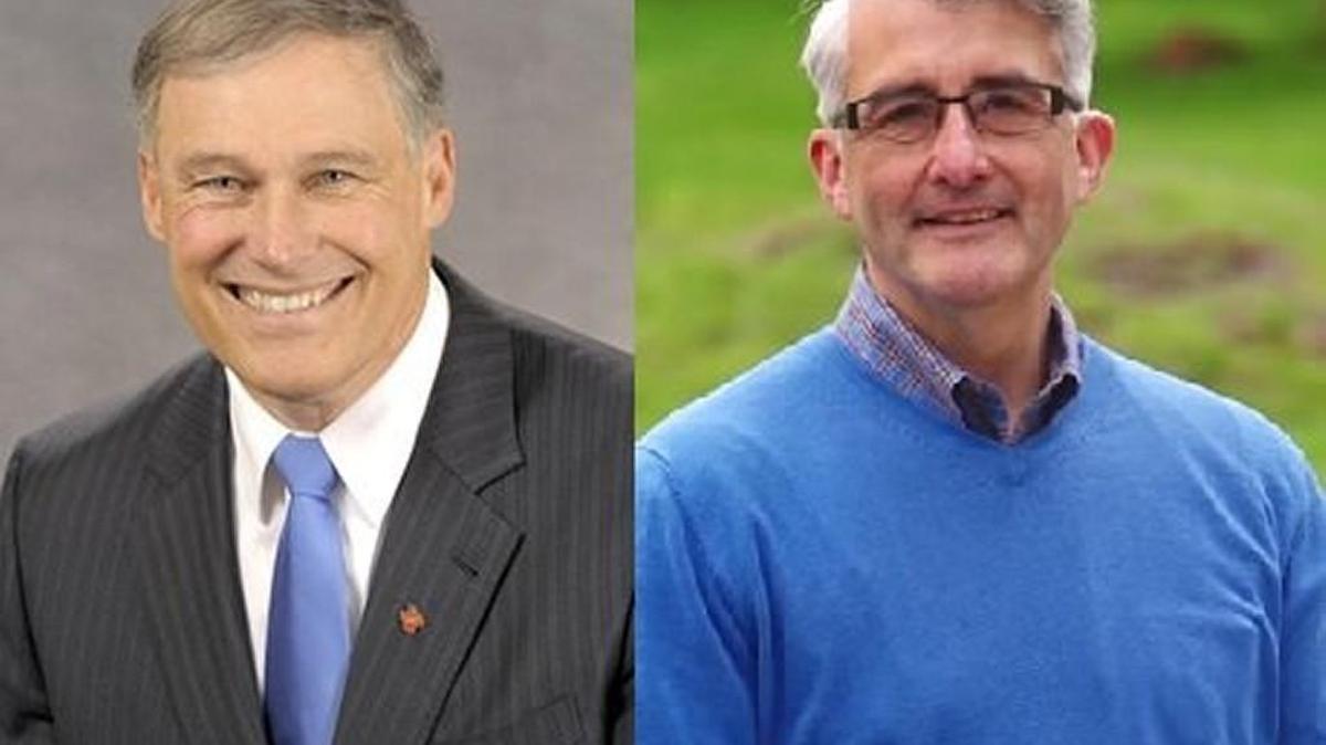 
Democratic Gov. Jay Inslee (left) is seeking a second term in 2016. Challenging him is Republican Bill Bryant (right), a Port of Seattle commissioner and businessman.
