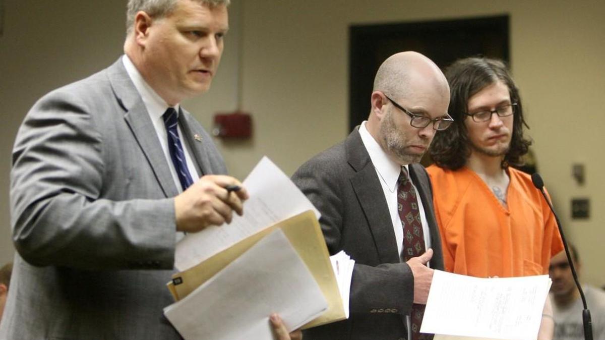 Defense attorney Patrick O’Connor, center, shown in 2010, has been named Thurston County’s director of Public Defense.