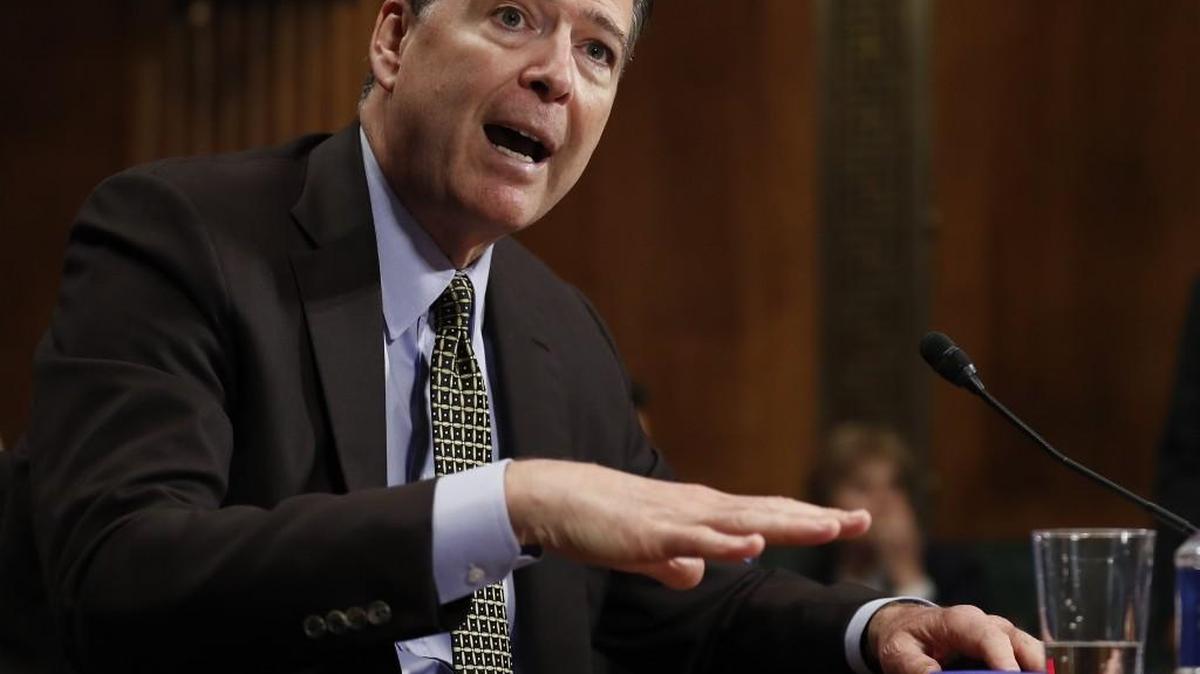 FBI Director James Comey testifies on Capitol Hill in Washington, Wednesday, May 3, 2017, before the Senate Judiciary Committee hearing: "Oversight of the Federal Bureau of Investigation." (AP Photo/Carolyn Kaster)