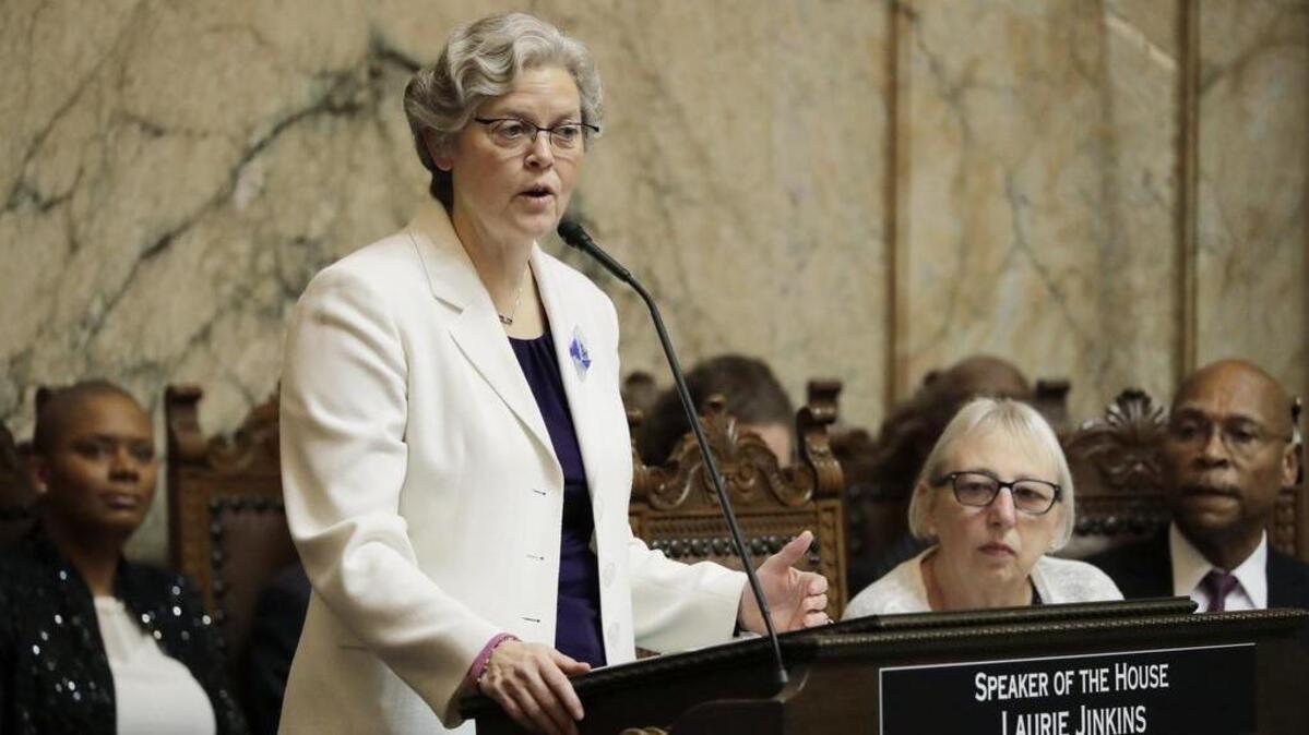 Laurie Jinkins, D-Tacoma, has again been elected Speaker of the House by state Democratic lawmakers.