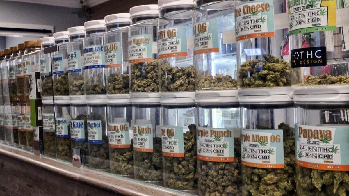 Jars of medical marijuana on display on the counter of Western Caregivers Medical marijuana dispensary in Los Angeles. When U.S. Attorney General Jeff Sessions green-lighted federal prosecutors to pursue violators of federal marijuana laws, not only states that legalized recreational pot are at risk of a crackdown, but so is most of the rest of America.