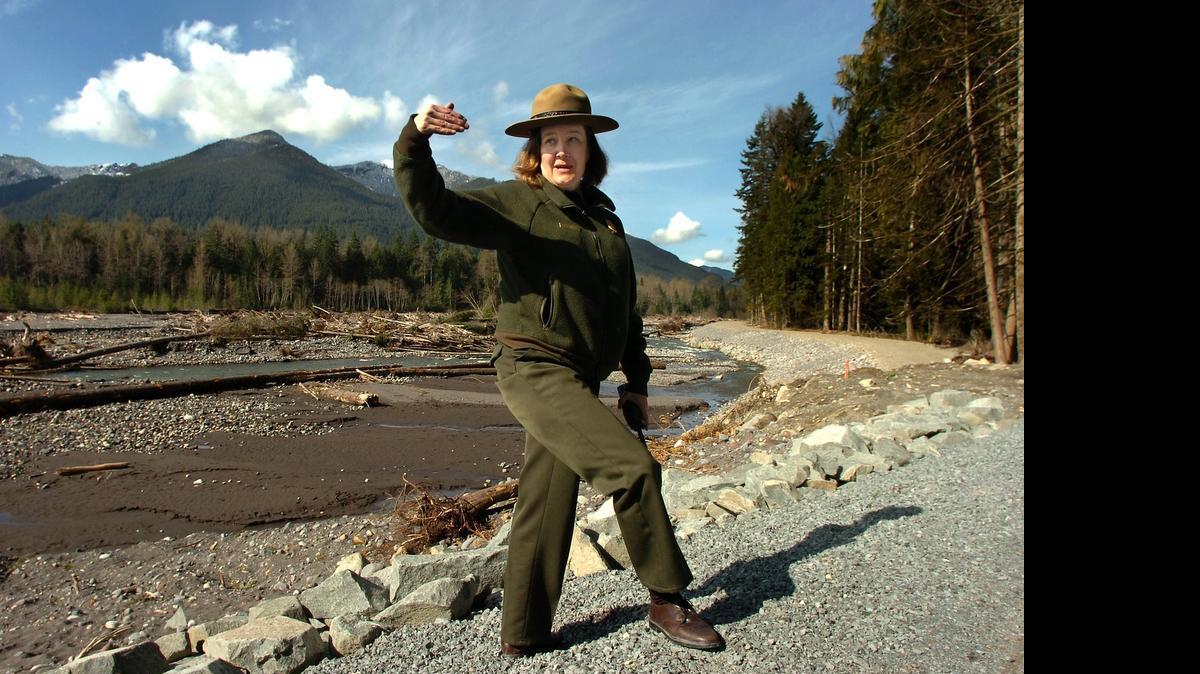 
Lee Taylor working at Mount Rainier National Park. She was recently hired as deputy superintendent at Olympic National Park
