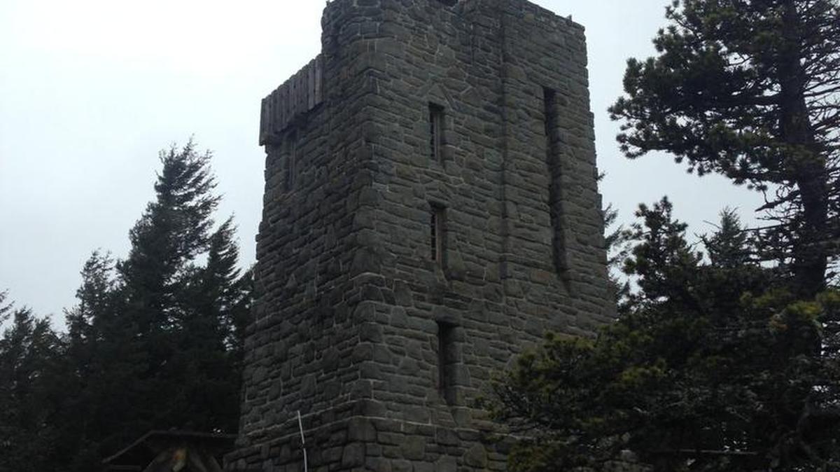 The lookout tower atop Mount Constitution is a popular destination for tourists.
