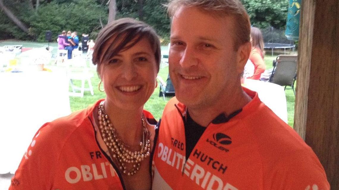 
Lara Anderson was diagnosed with breast cancer last year. She and her husband, Scott, are riding Obliteride to raise money for cancer research.
