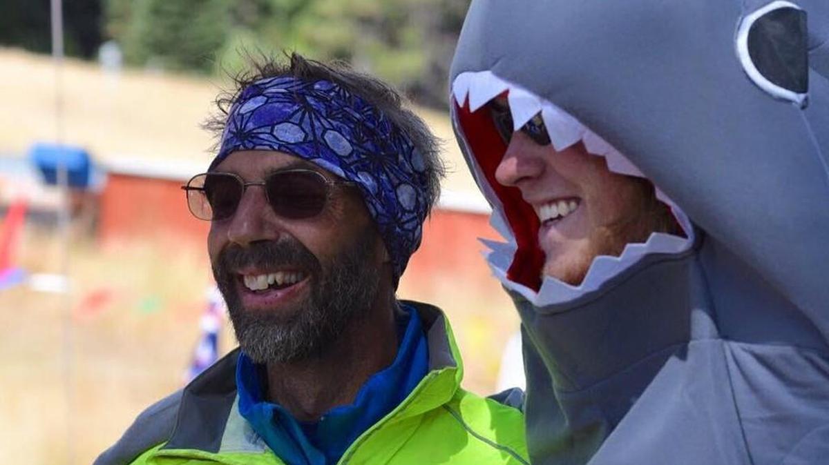 Ken Dam, left, finished the Tahoe 200 Mile Endurance Run in September. Casey Schwenk showed up at mile 175 to support his friend.