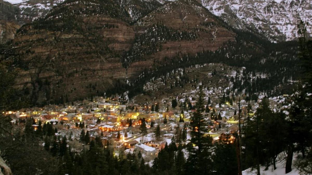 The old mining town of Ouray, Colo., is nestled 7,700 feet above sea level on the doorstep of Red Mountain Pass.