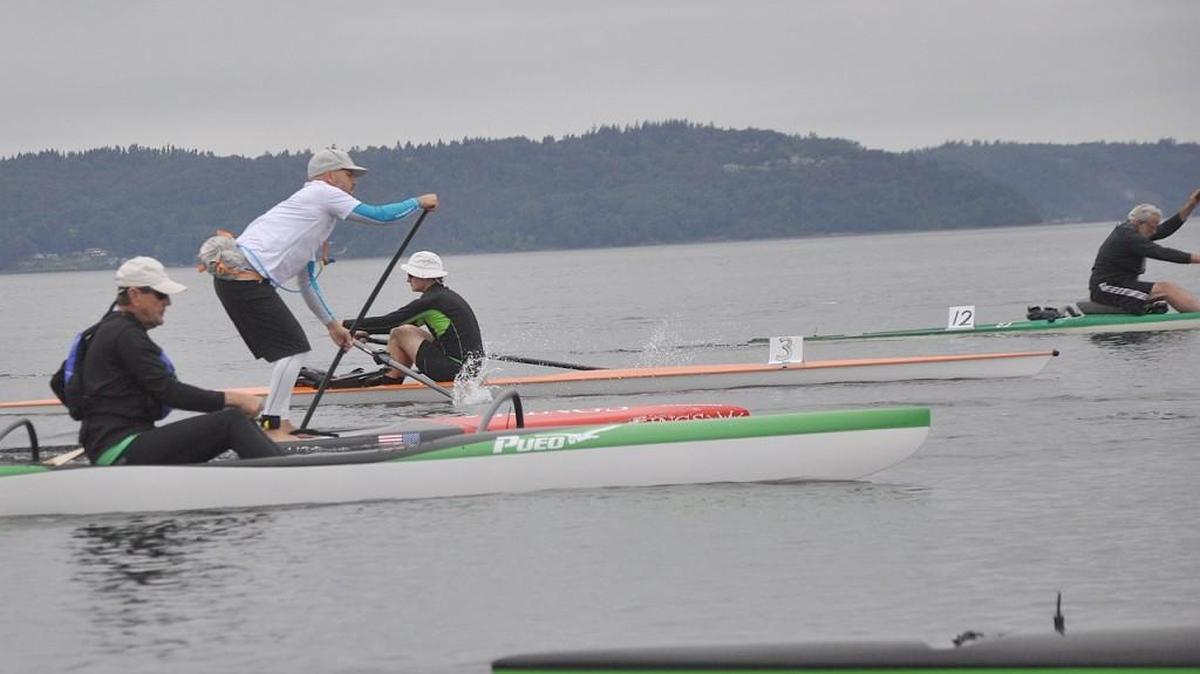 Boats jockey for position during the 2015 Commencement Bay race. The race is open to all human-powered boats. This year’s race is May 14.