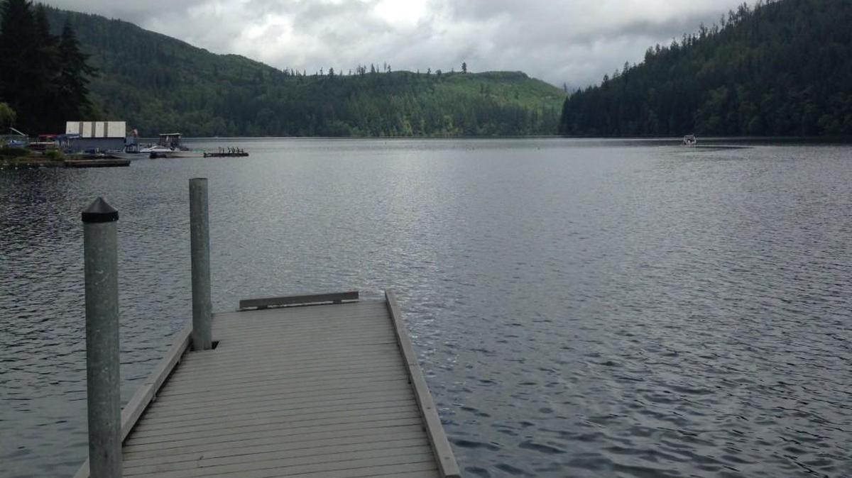 Mineral Lake near Elbe is a popular summer fishing destination.