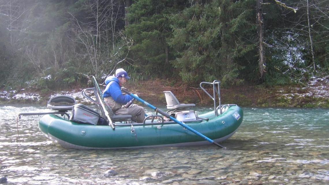 Trout fishing is fair and the salmon fishing slow in area waters