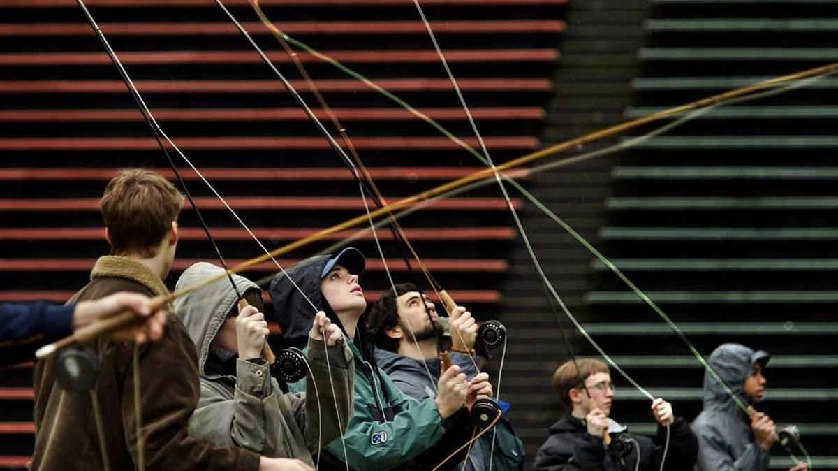The Puget Sound Flyfishers on Saturday will celebrates its 60th anniversary, including the group’s conservation and education efforts, such as teaching fly casting to students from Tacoma School of the Arts in 2006.