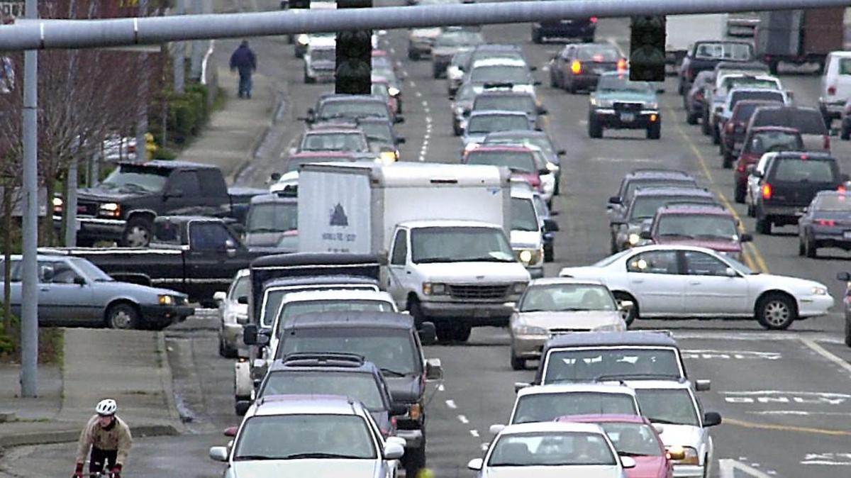 Cyclists need to be wary of the “right hook,” when a vehicle pass the cyclist on the left and then makes an immediate right turn in front of the cyclist.