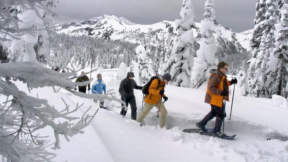 Mount Rainier National Park will offer ranger-led snowshoe walks during a National Park Week event for millenials on April 24.