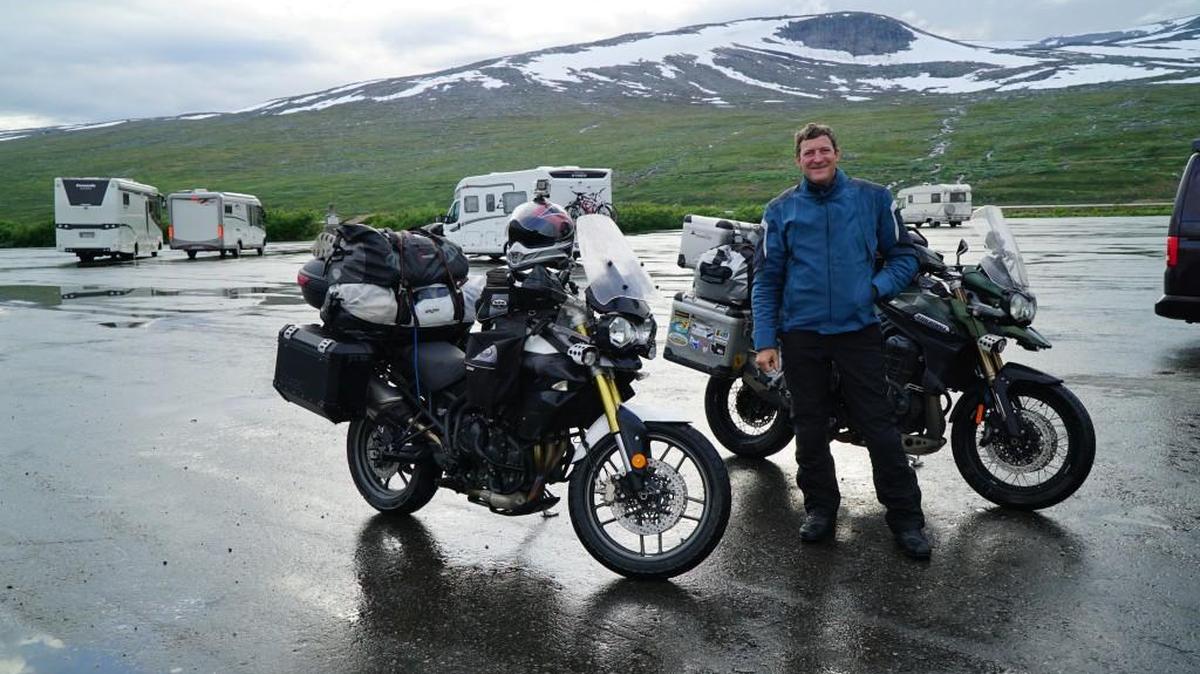 Dave Lovely at the Arctic Circle in Norway on Aug. 10, 2015.