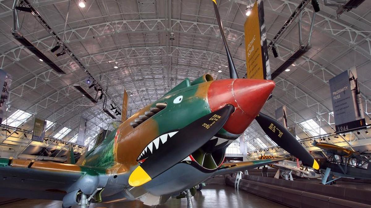 Visitors to Paine Field Aviation Day on May 21 will have the opportunity to visit the Flying Heritage Collection, which includes this Curtis P-40C Tomahawk, and watch historic aircraft take to the sky.