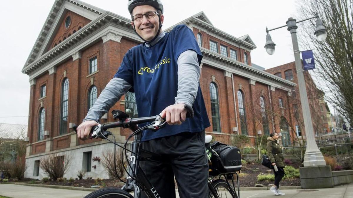 Joe Lawless, director of the Center for Leadership and Social Responsibility at UWT, said he's sad that the Courage Classic bike ride is undergoing an extensive change. "After 26 years I feel a little nostalgic about it. It was unique. But I understand why they're doing it." Lawless was a longtime ride director. Photo taken in Tacoma on Wednesday, March 8.
