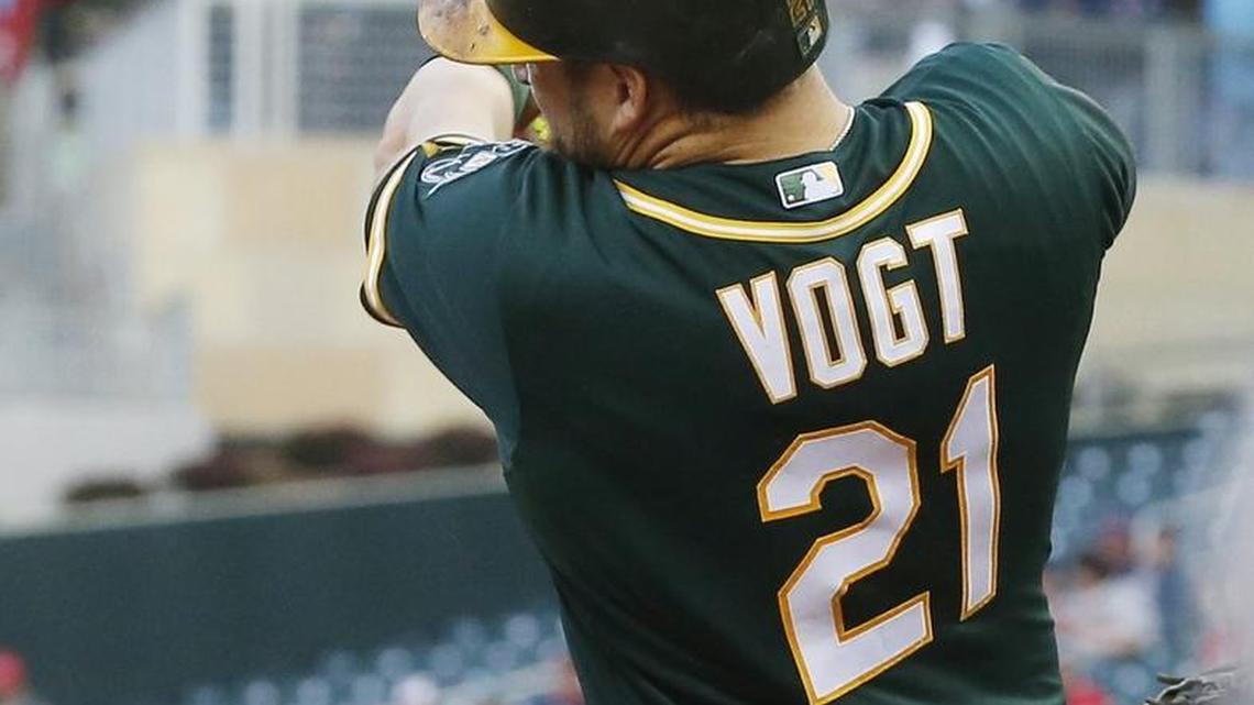 In 2015, Vogt was an All-Star for the first time after batting .287 in the season’s first half with 14 home runs and 56 RBIs.