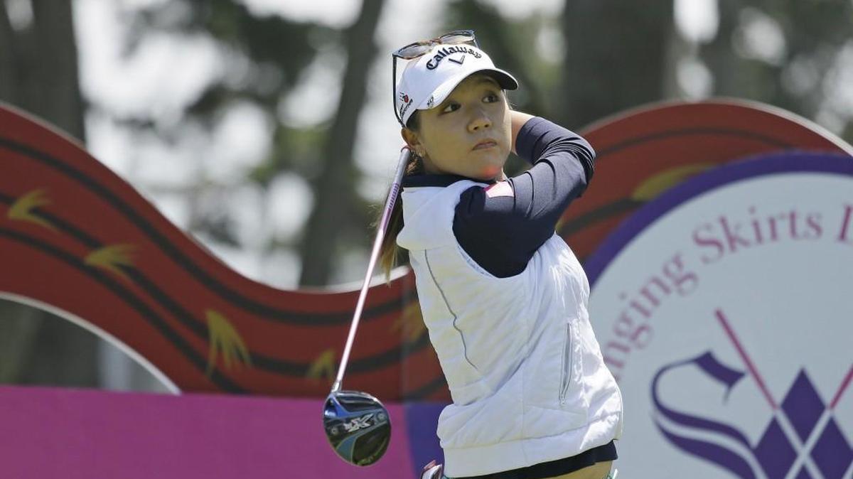 Lydia Ko, of New Zealand, is ranked No. 1 in the world and follows her shot from the second tee of the Lake Merced Golf Club during the third round of the Swinging Skirts LPGA Classic golf tournament Saturday, April 23, 2016, in Daly City, Calif.