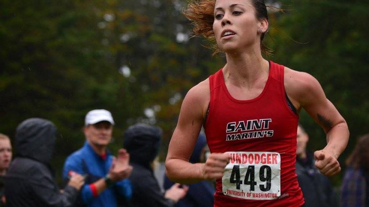 Saint Martin’s University senior Shannon Porter took fifth at the Sundodger Invitational in September.