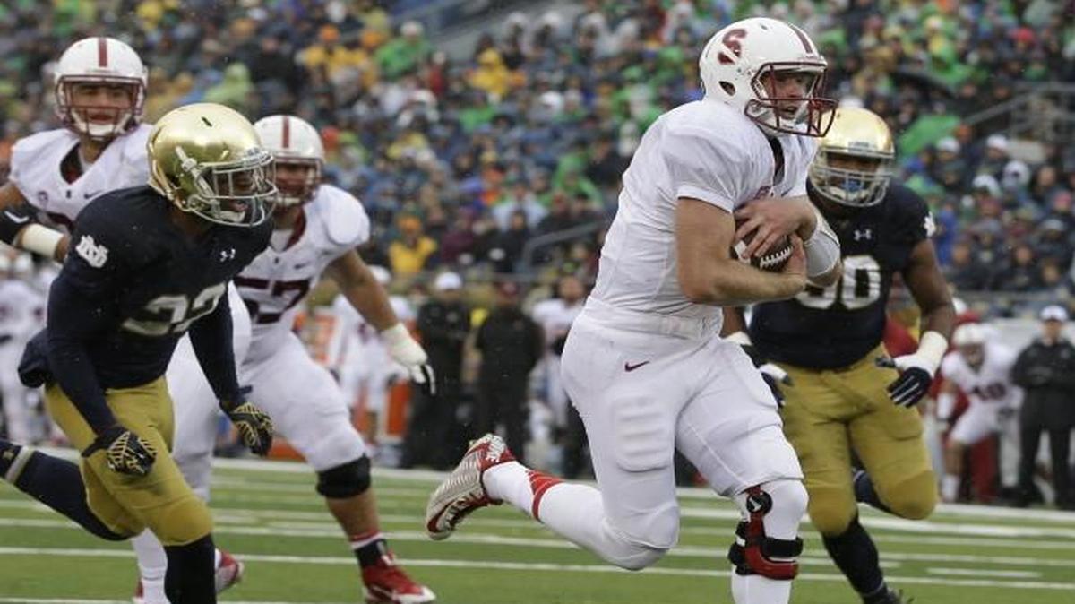 Stanford and Notre Dame face off later this season and if both teams enter with one loss, the matchup could determine the final College Football Playoff spot.
