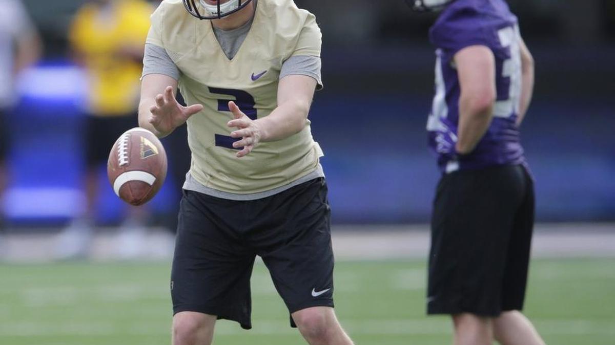
Washington’s Jake Browning (3) could be the first true freshman to start at quarterback under a Chris Petersen-coached team. 
