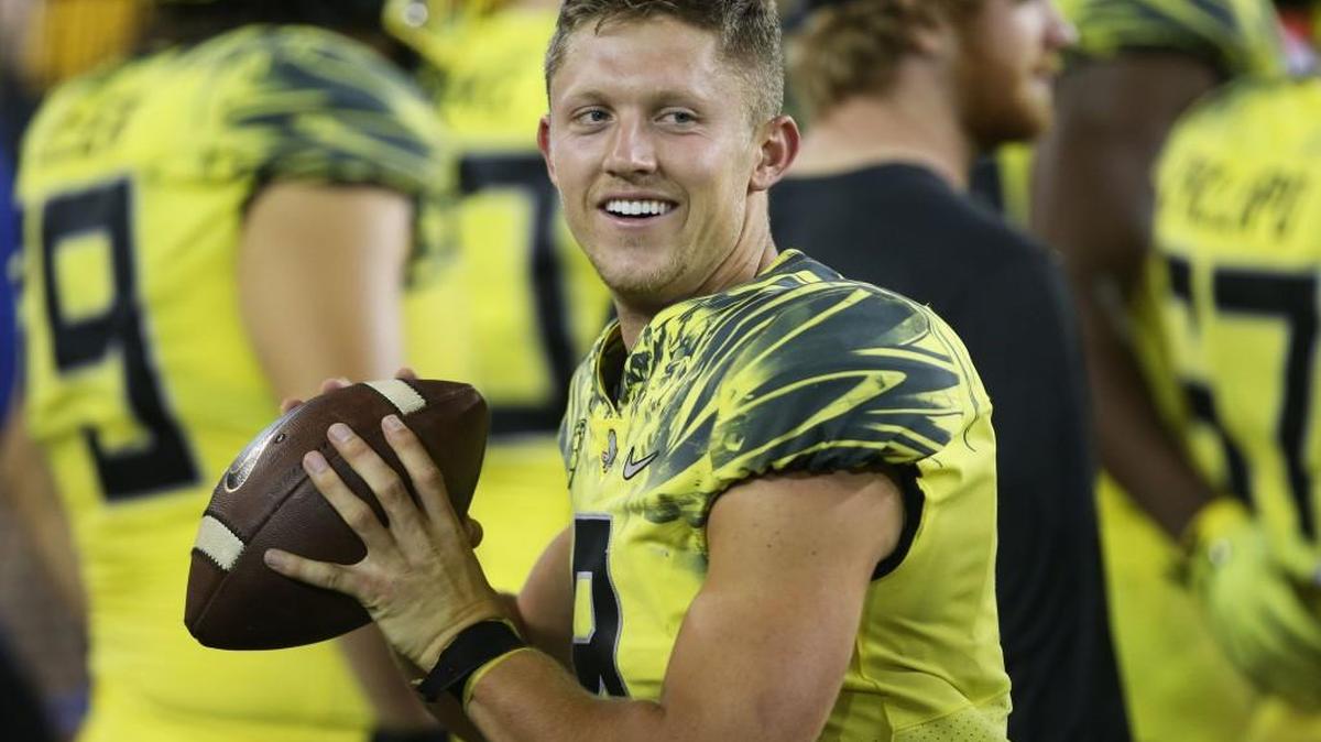 Ducks quarterback Dakota Prukop made use of the graduate transfer rule last year by earning his undergraduate degree early at Montana State in order to transfer and play for the University of Oregon.