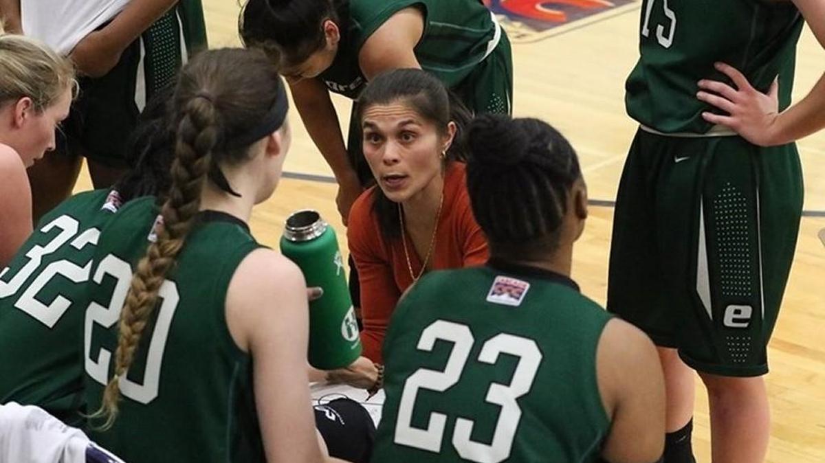 Evergreen women’s basketball coach Jennifer Schooler resigned midway through her third season the school announced Thursday.