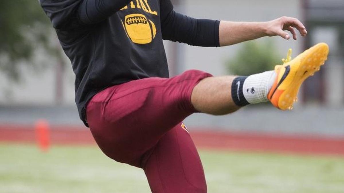 
Capital kicker Van Soderberg has committed to the University of Washington, where he will likely begin as a punter.
