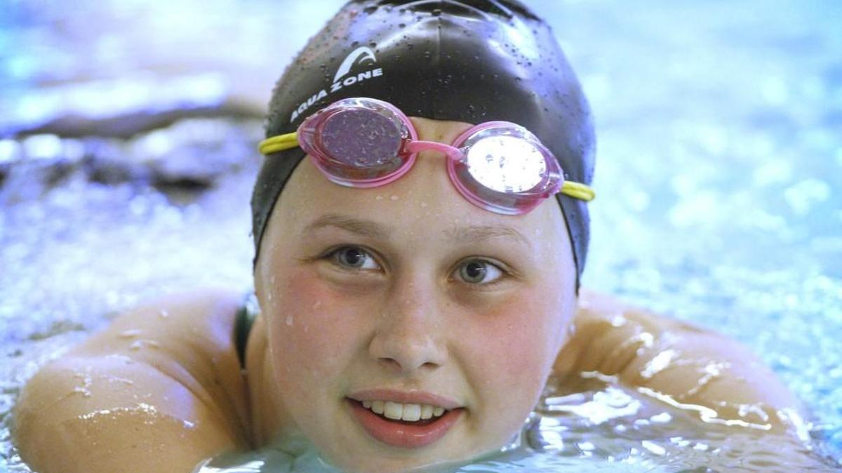 
Timberline freshman Hannah Barker is shown during swim practice at the Timberline High School pool in Lacey on Tuesday, Nov. 11, 2014.
