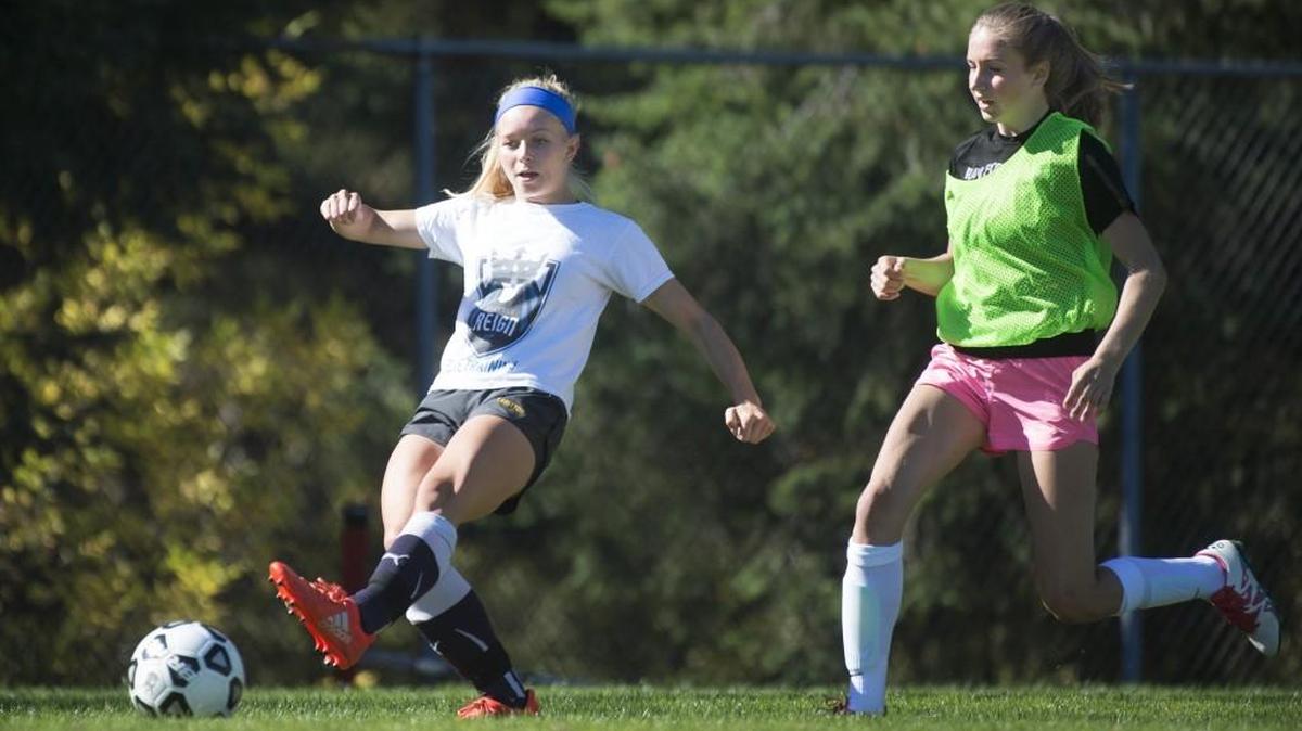 Capital midfielder Chloe Lamenzo (left), who also plays for Seattle Reign Academy, helped the Cougars to a district-playoff berth in 2015. She is one of five local players to watch this season.