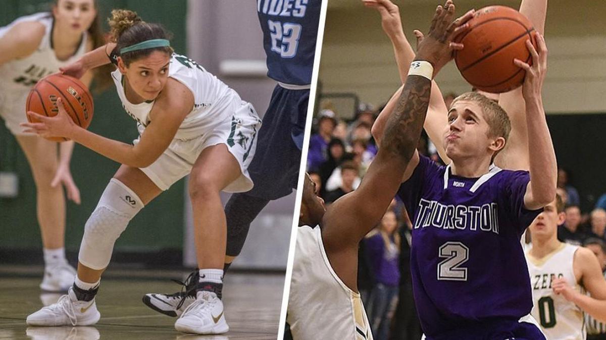 Timberline’s Kiara Brooks and North Thurston’s Jeremy Spencer.
