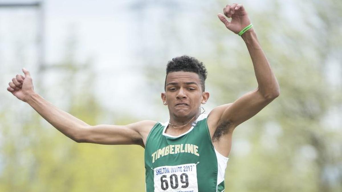 Timberline's Jaylen Taylor was the top-ranked triple jumper in the state the first several weeks of the season. He is currently No. 2, with a personal-best mark of 46-9.