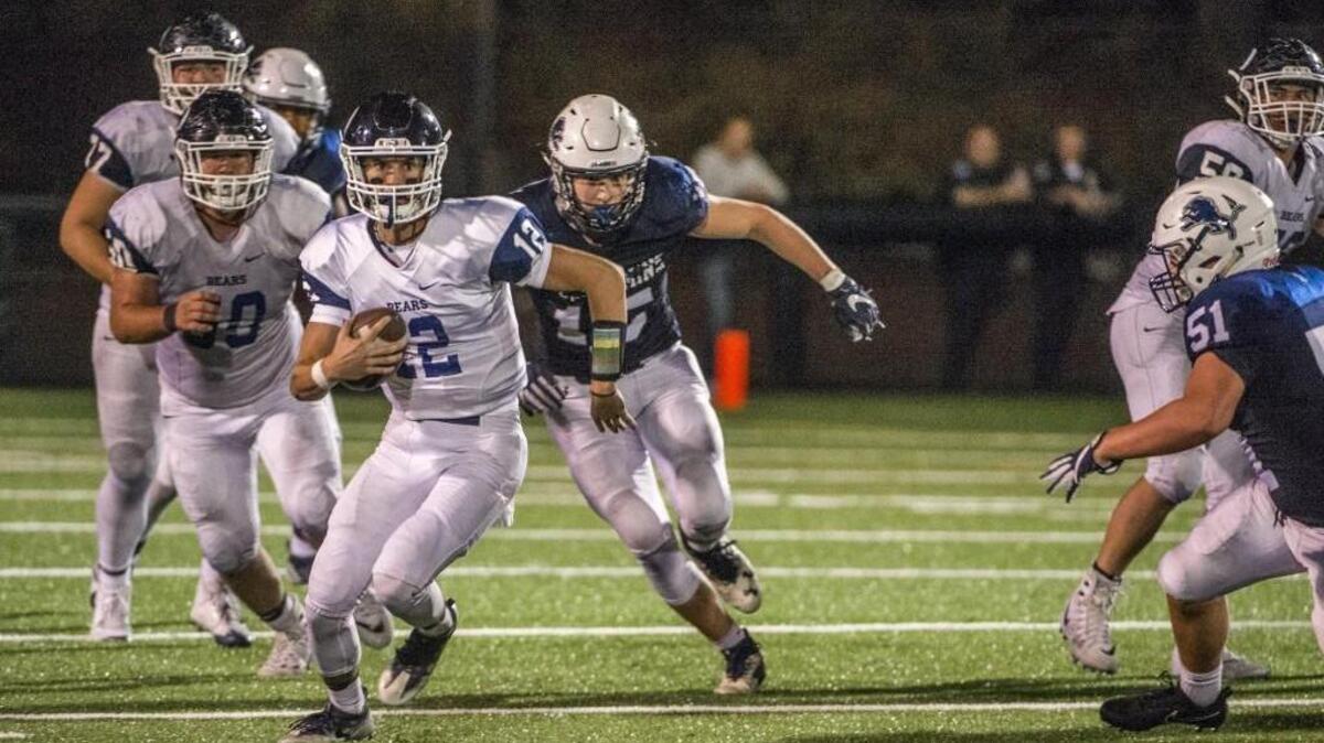 Olympia High School quarterback Ketner Young has passed for seven touchdowns and 618 yards this season.