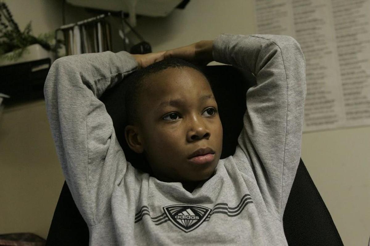 Semaj Booker, 9, at St. John Baptist Church in Tacoma.