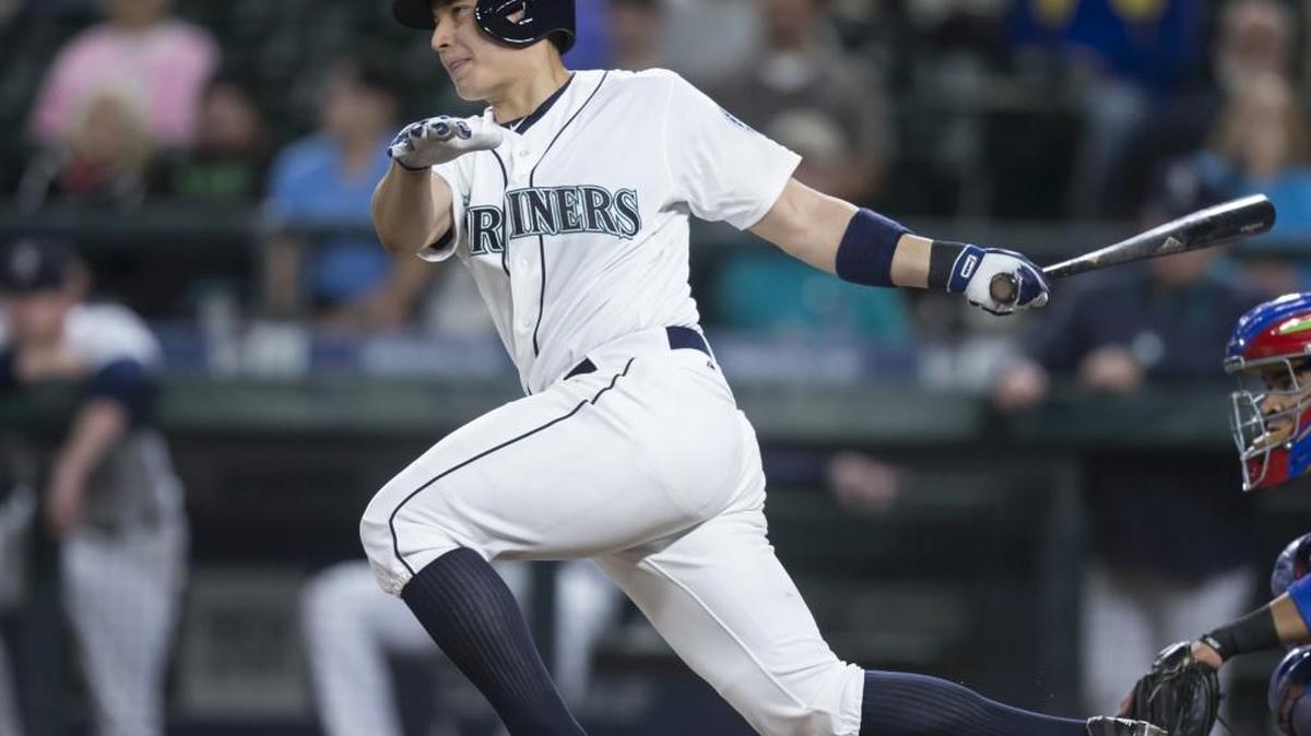 Seattle catcher Steven Baron takes a swing during an at-bat in a game against Texas on Sept. 9. Baron is the only position player on the Double-A Jackson Generals to play in the major leagues.